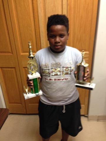 Aiden Simon took home the 3rd place trophy by winning a tiebreak round