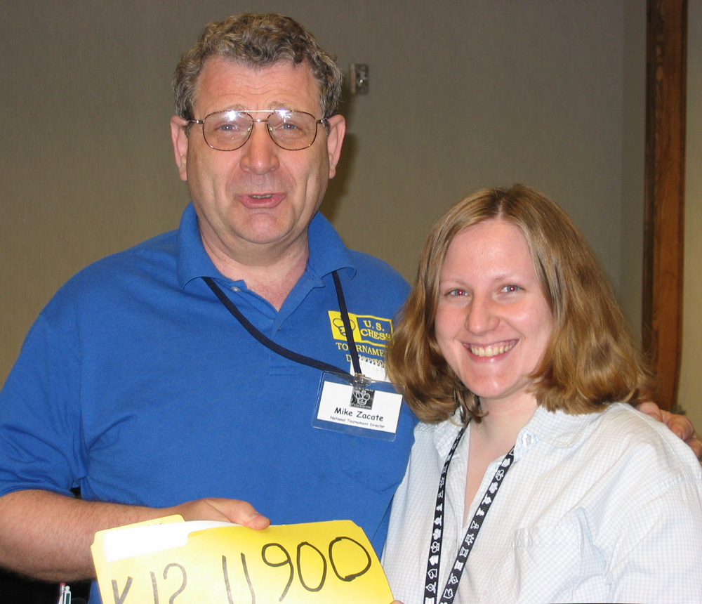 Mike and Betsy directing in Dallas at a high school national in early 2000.