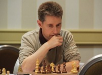 GM Michael Adams was co-champ of the open section, just half a point ahead of Illinois GM Mesgen Amanov and five others. Photo/Eric Rosen